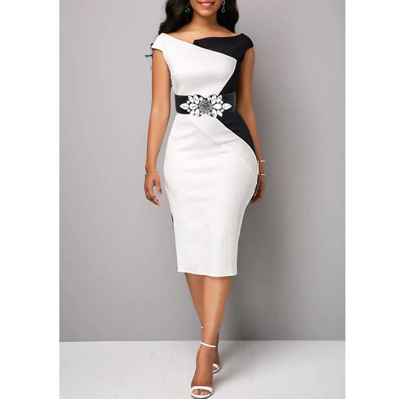 Elastic Rhinestone Belts For Women-crystal Wide Stretchy Belts For Dress,🙂 - Picture 3 of 6